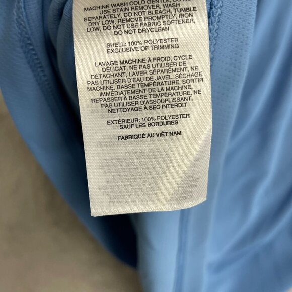 NEW Columbia Men's L Polo Shirt Omni-Shade UPF 40 Sun Protection Blue & Navy - Picture 6 of 9